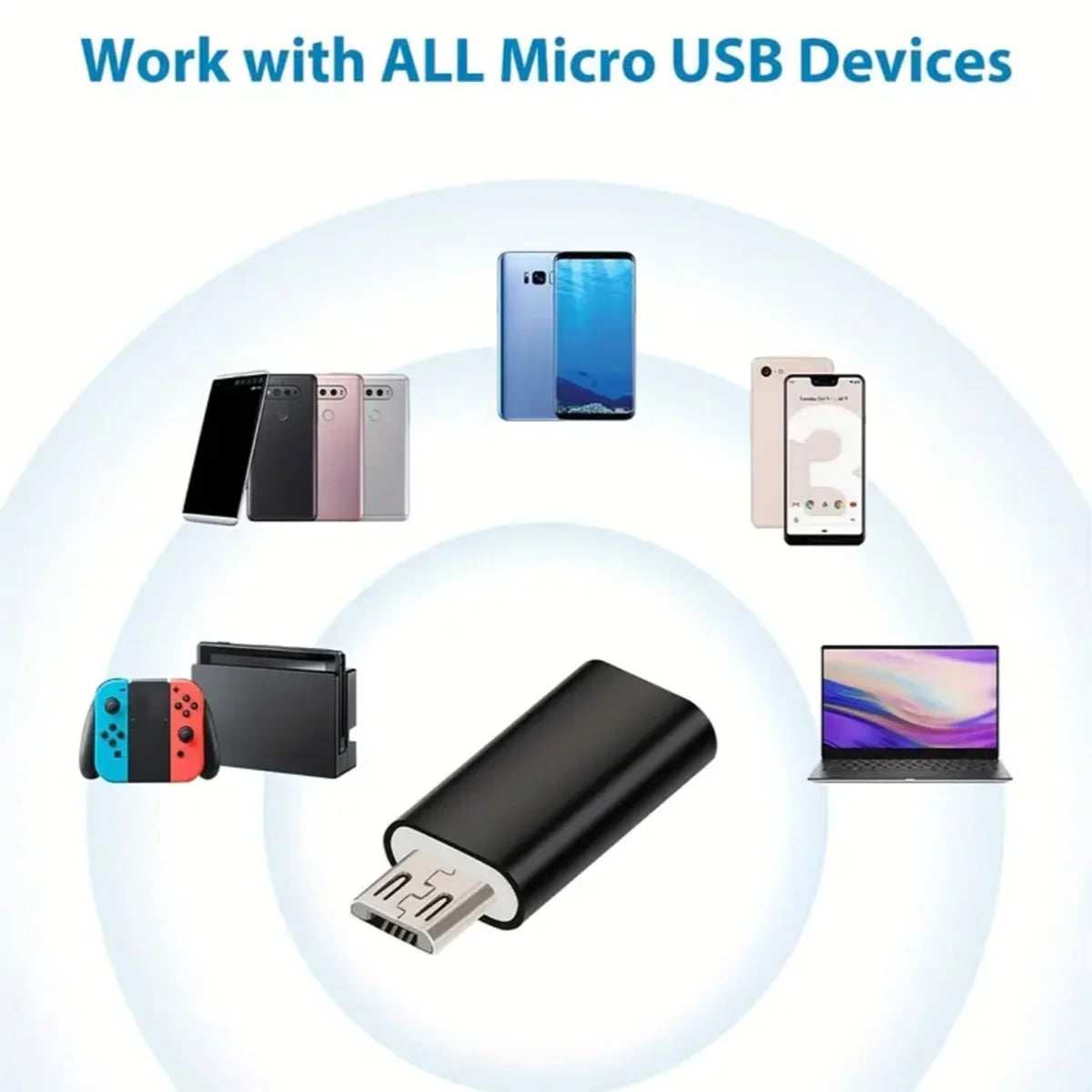 4Pcs Cable Adapters, Charge Any Device With One Cable