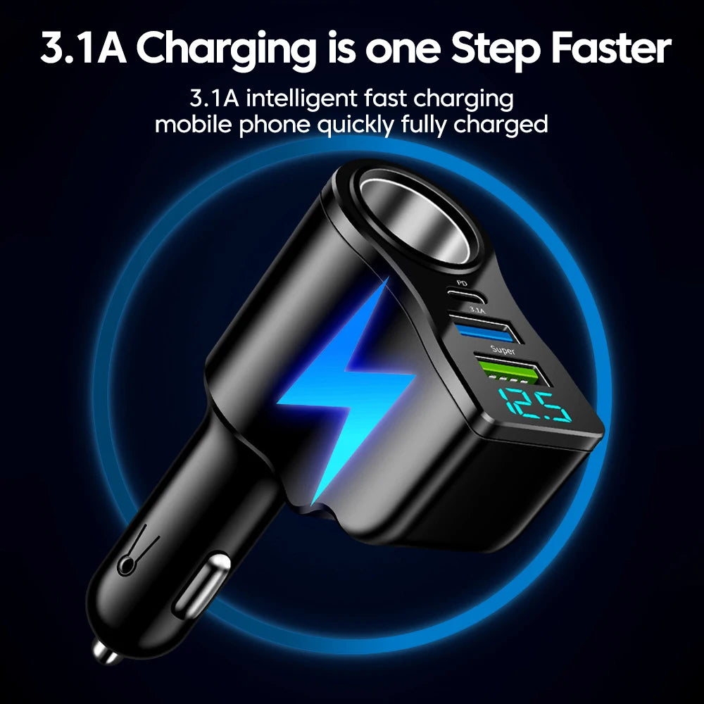 65W Car Charger USB-C