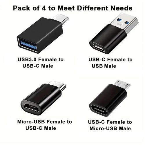 4Pcs Cable Adapters, Charge Any Device With One Cable